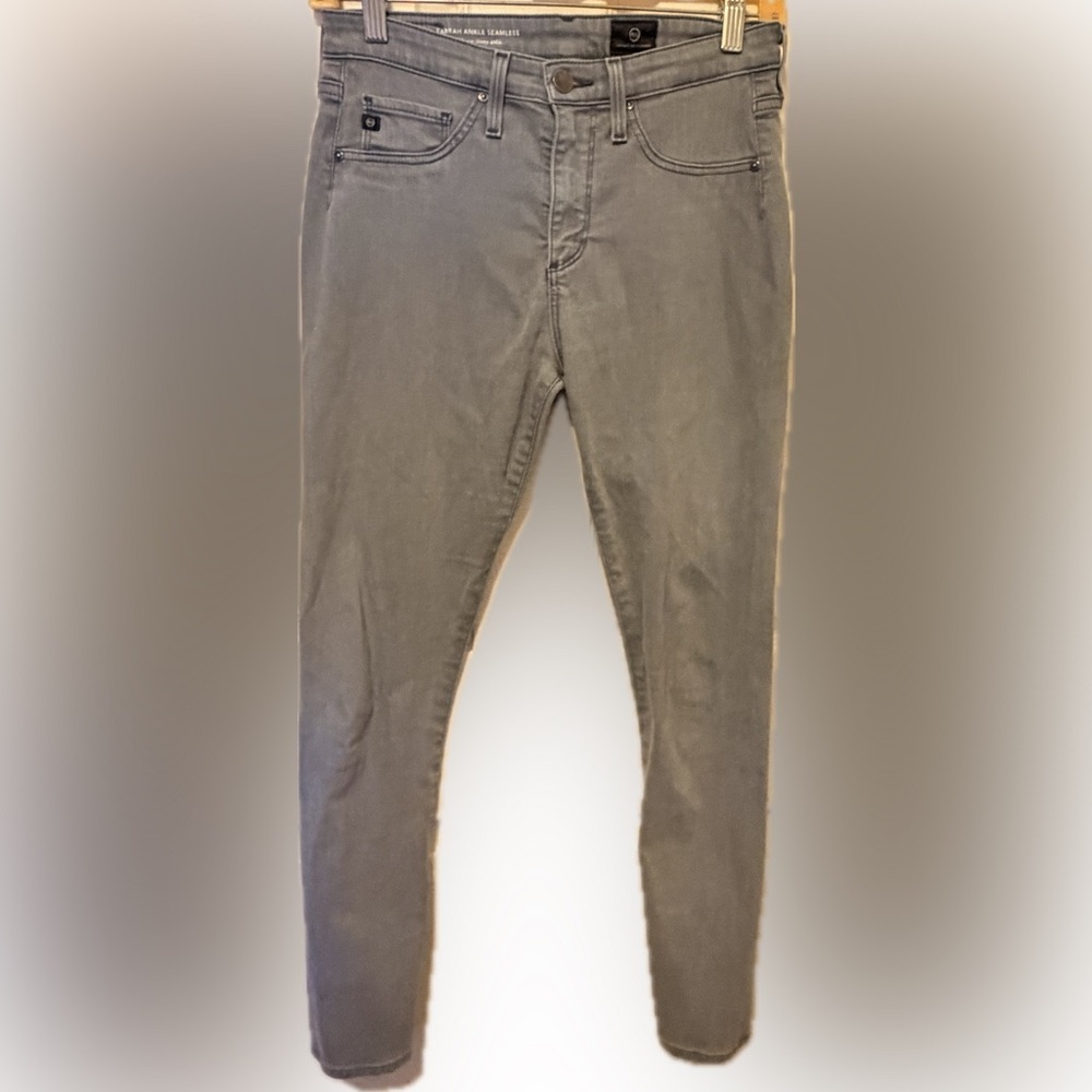AG Farrah Ankle Seamless High-Rise Skinny Ankle Jeans